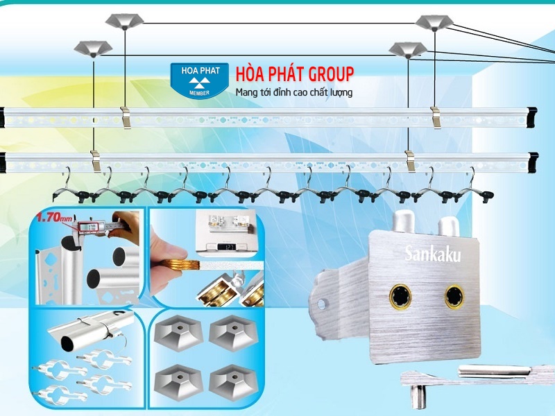 Giàn phơi thông minh Sankaku S01