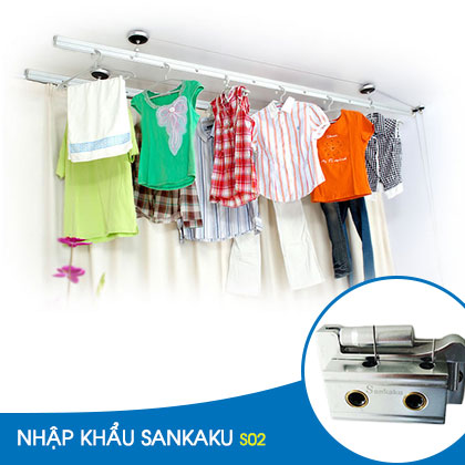 Giàn phơi thông minh Sankaku S02